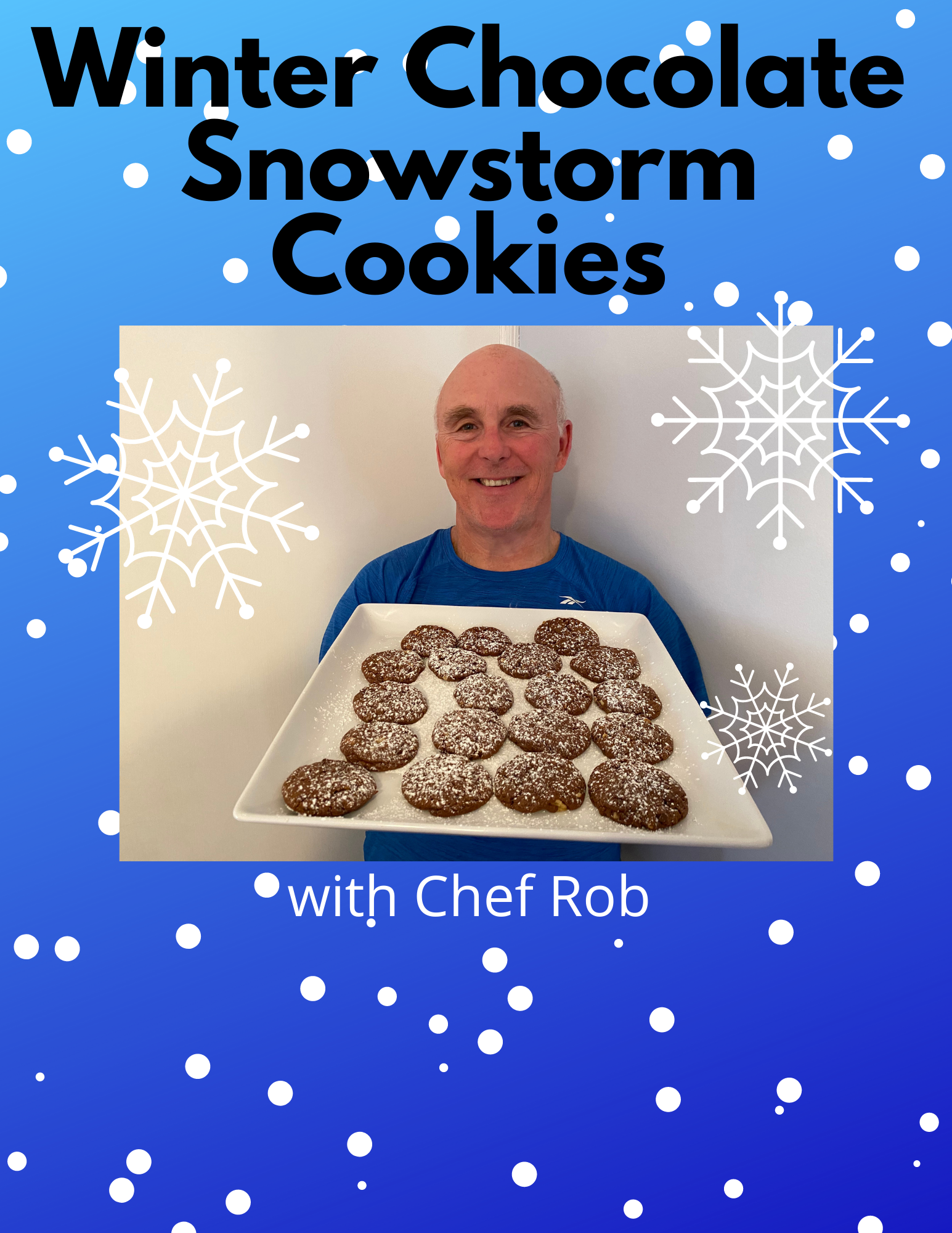winter chocolate snowstorm cookies