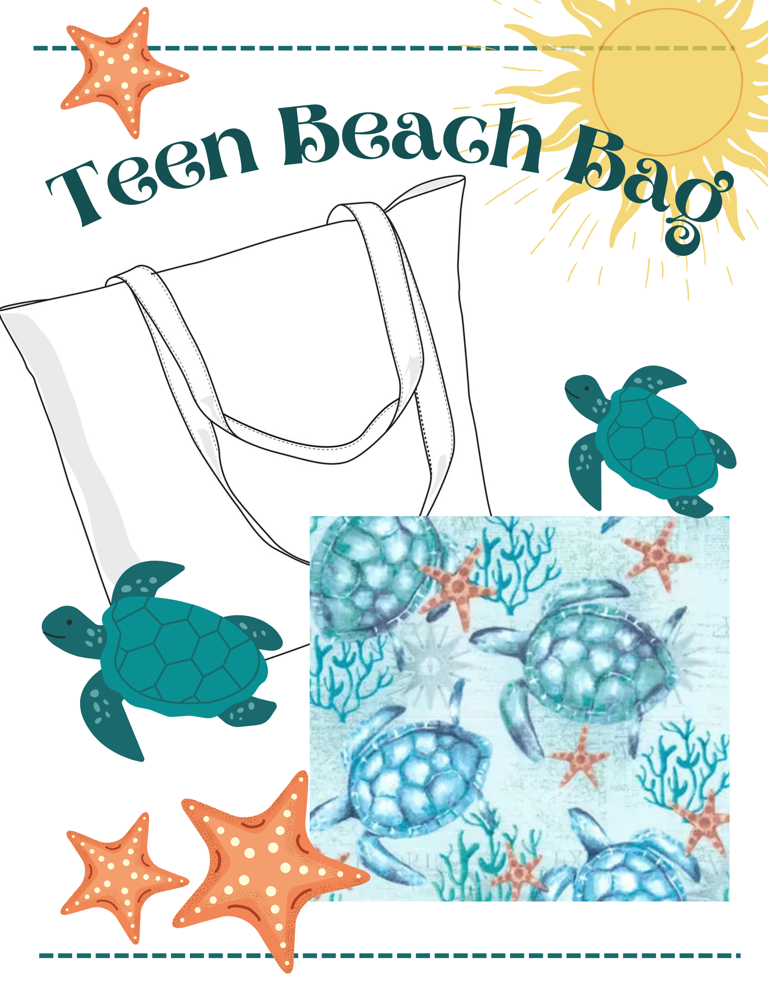 teen beach bag
