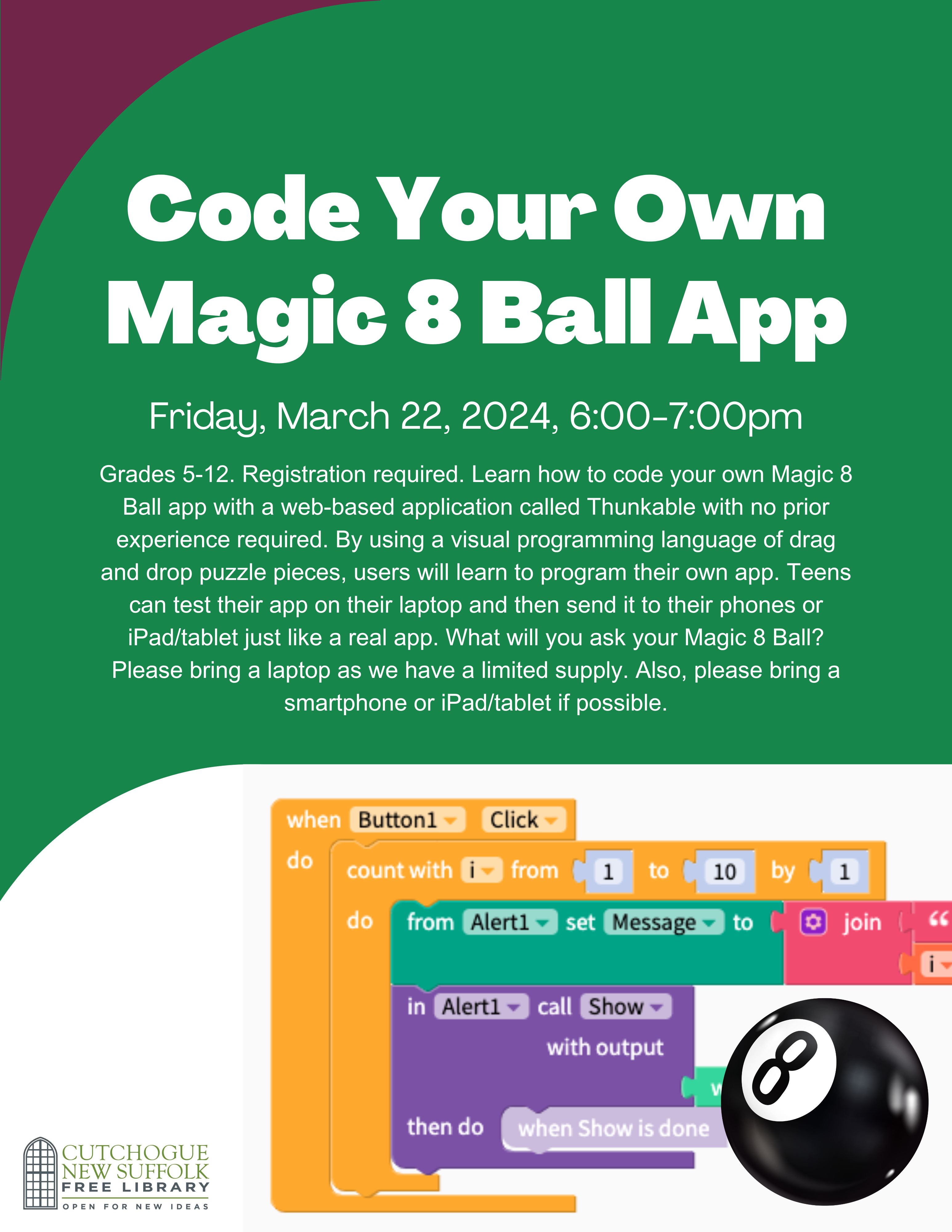 code your own magic 8 ball app