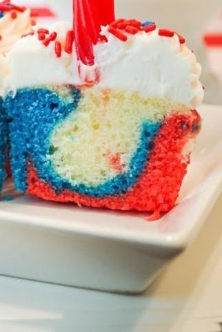 4th of July cupcake