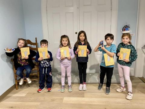 Children with books