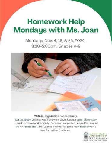 Homework Help Mondays