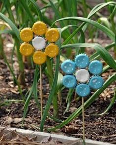 Garden Bottle Cap Flower