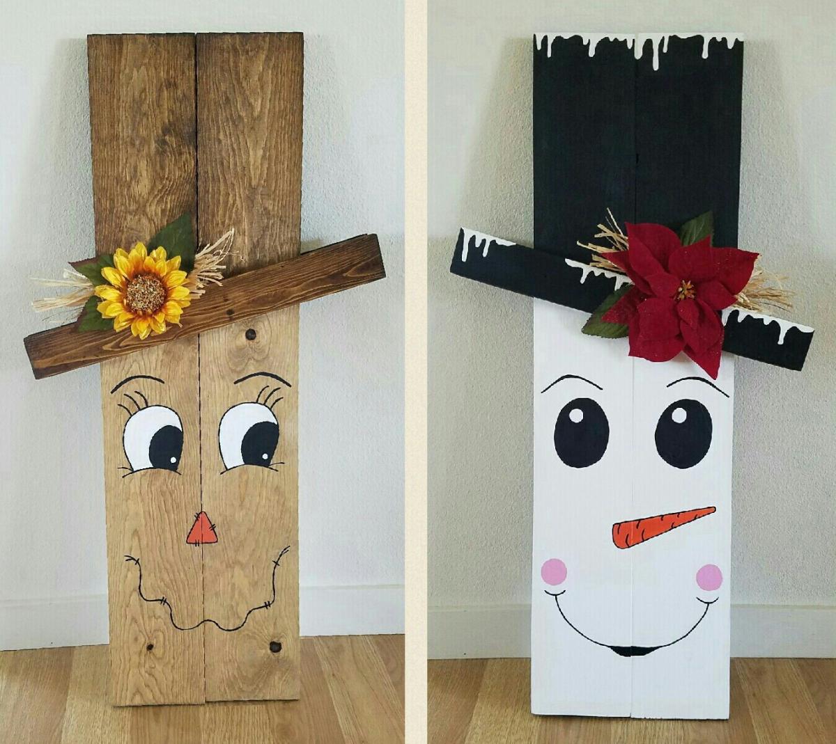 scarecrow/snowman