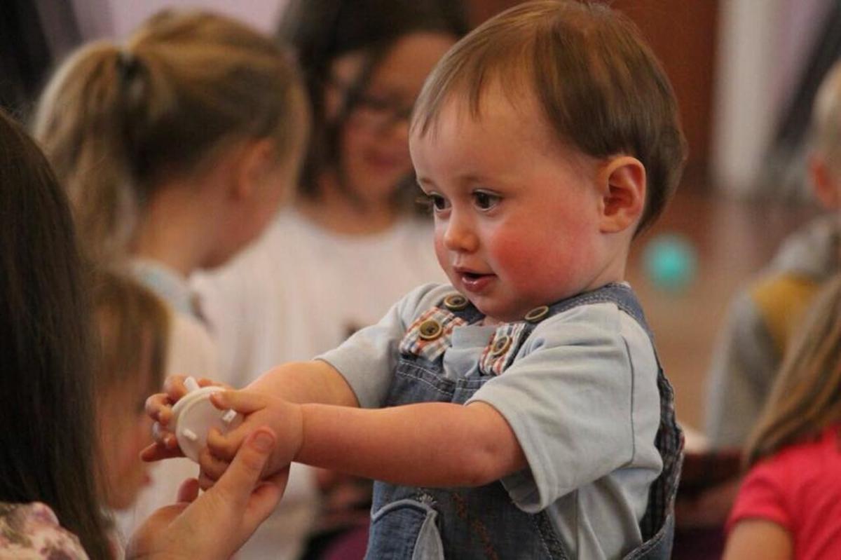 Baby toddler storytime play