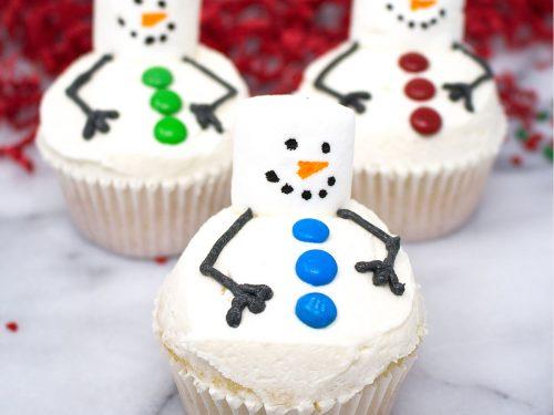 Snowman Cupcakes