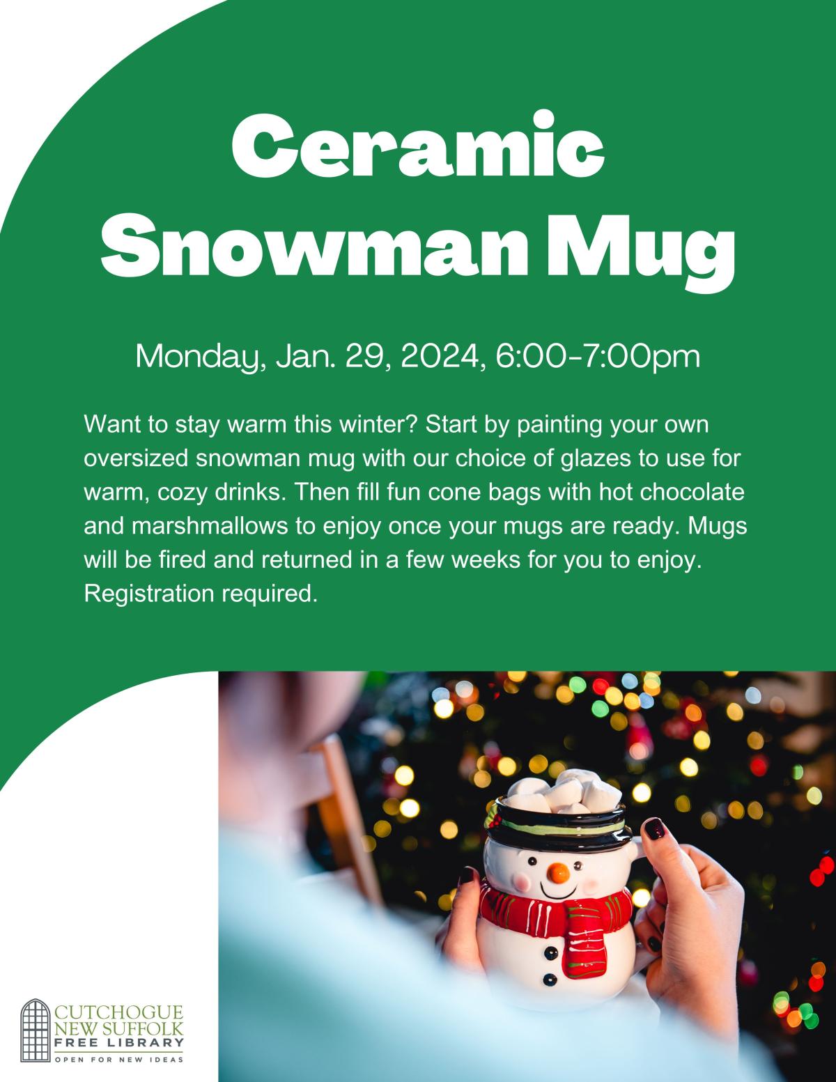 Ceramic Snowman Mug