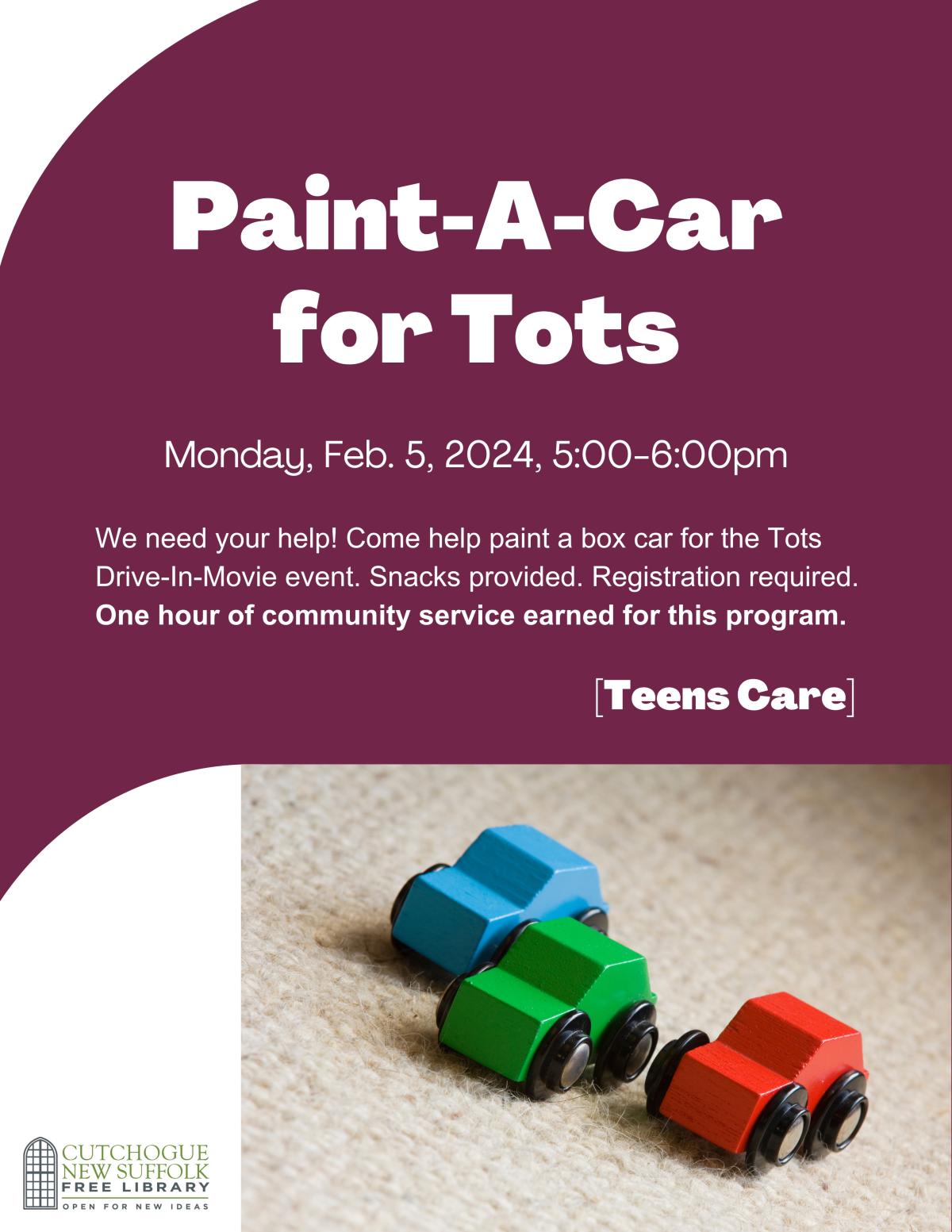 paint a car for tots