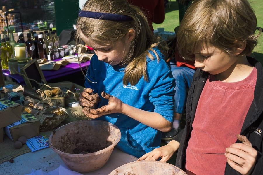 Making a seed bomb