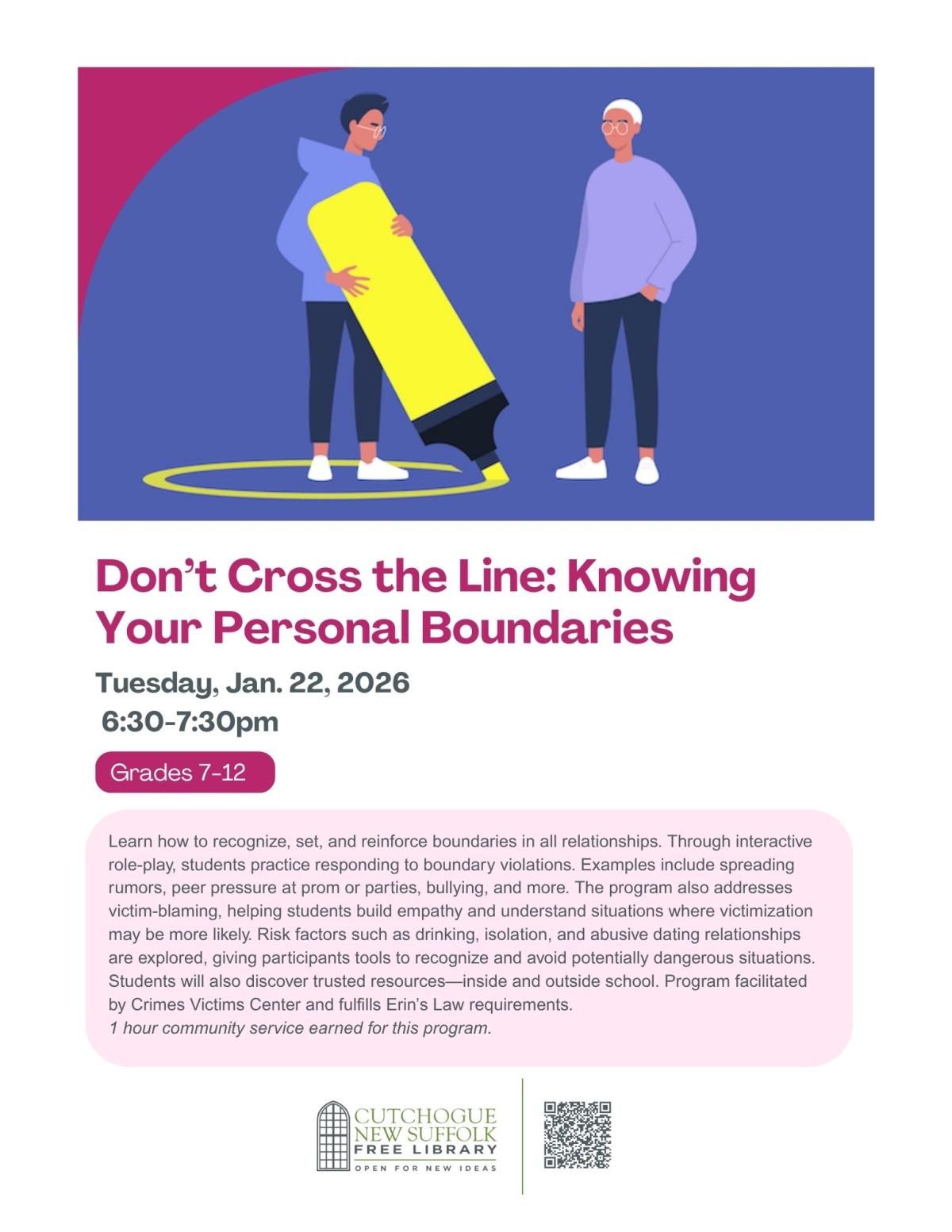 don't cross the line