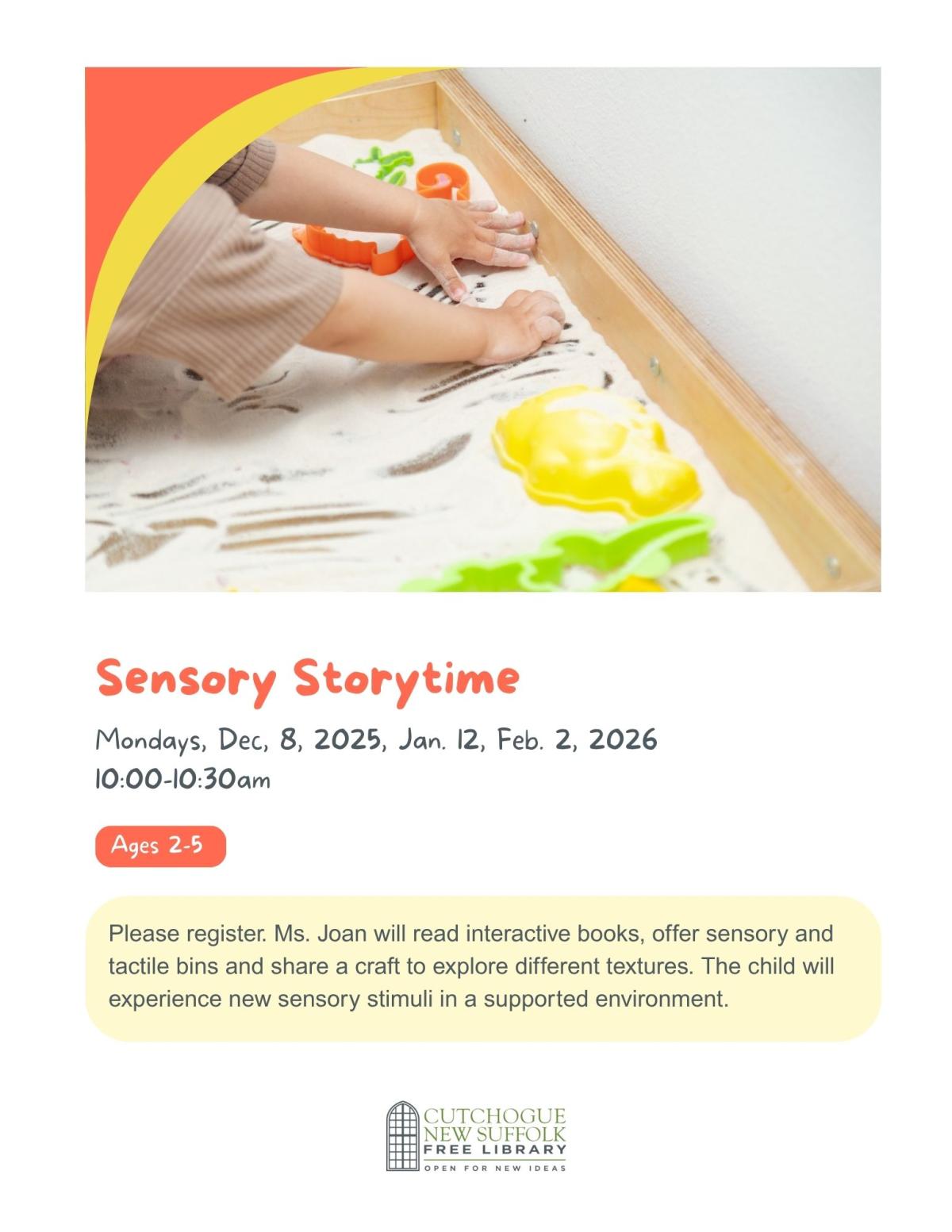 flyer for sensory storytime